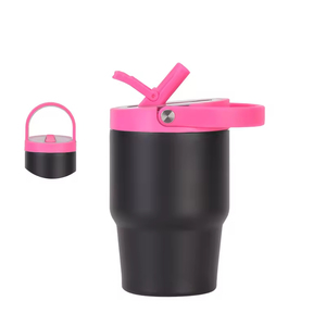 Vaso Térmico Portátil para Niños, <span class=keywords><strong>Precio</strong></span> de Fábrica al por Mayor, 16, 20, 24 oz, Acero Inoxidable, con Pajita Desmontable a Prueba de Polvo y Asa - Product Image 6