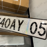 Plaque d'immatriculation décorative en acrylique réfléchissant pour voiture, anti-contrefaçon, en gros, République démocratique du Congo