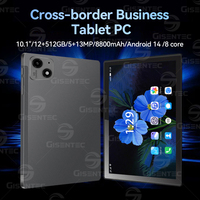 2025 haute Performance 10.1 pouces A20-C Unisoc T615 Incell HD écran Android 14 12GB + 512GB WIFI prise en charge multilingue tablette Pc