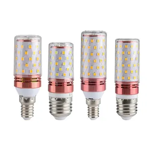 Lâmpada milho led de alto brilho, e27 e26, luz cob 6w 20w ip65, à prova d' água, e27, lâmpada milho