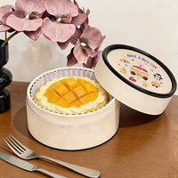 Caja de Embalaje Cilíndrica Personalizada de Lujo al por Mayor para Pasteles y Postres, Tubo de Cartón de Grado Alimenticio