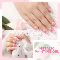 Producto en Oferta, Pintura en Gel para Uñas, Arte de Uñas, 5g, Pinturas Metálicas en Gel para Uñas, Secado con Lámpara UV/LED, Esmalte de Uñas Metálico en Gel