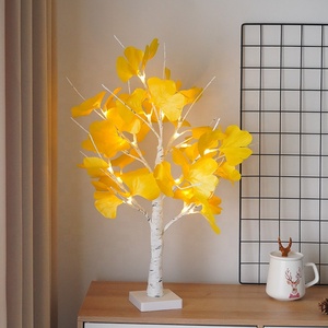 New Ginkgo Tree Lamp With 24 <strong>LEDS</strong> Warm White <strong>Arboles</strong> De Luz Bonsai Tree Lamps for Table Centerpieces Holiday Fall Decoration - Product Image 2