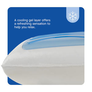 <span class=keywords><strong>Oreiller</strong></span> en mousse à mémoire de forme gel de refroidissement confortable et respirant personnalisé - Product Image 6