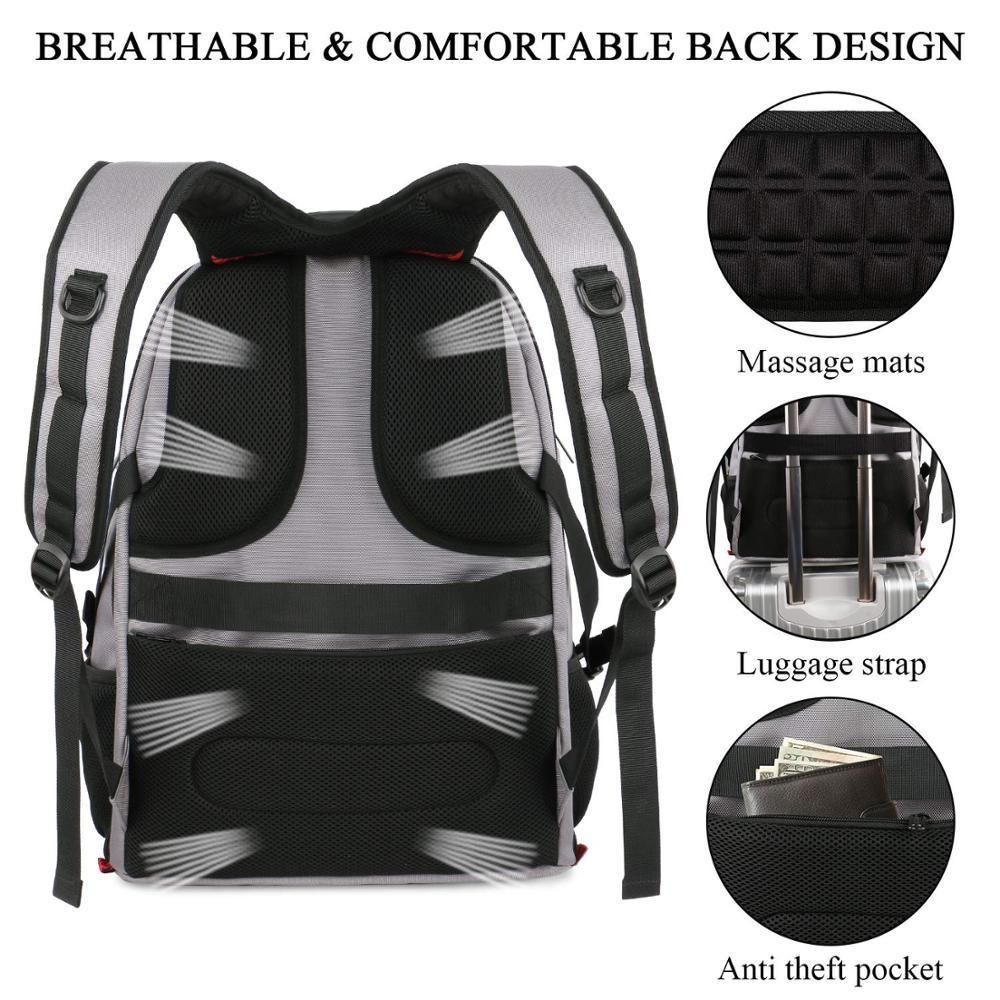 sac à dos durable résistant à l'eau sac à dos de randonnée, sac à dos pour ordinateur portable avec port de chargement USB