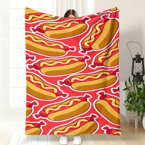 Manta de Franela Rosa con Estampado de Labios, Manta para Siesta, Súper Suave, Lavable a Máquina, para Cama, Sofá, Sillón, Impresión Personalizada, Venta al Por Mayor - Product Image 3