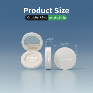 Palette de fards à paupières en or simple et dou gold luxury vente en gros métal magnétique vente en gros violet étui de fard à paupières de luxe abs - Product Image 3