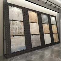 Présentoir de carreaux perforés et émaillés sur mesure avec cadre en acier pour échantillons de carreaux – Offre Spéciale