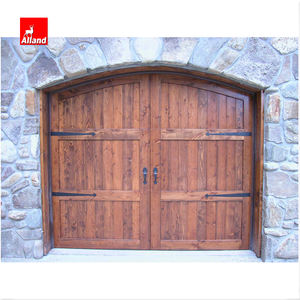 Alland Custom American Style Precios de almacén de alta calidad Motor deslizante Villa Automatizado <span class=keywords><strong>Puerta</strong></span> de <span class=keywords><strong>garaje</strong></span> moderna de madera maciza - Product Image 2