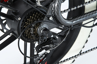 DISIY Fat Bike Cadre Double Vélo 48V 10A 500W Suspension Complète E Dirt Dual Ebike 20 Pouces Vtt Vélo