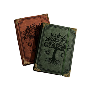 A5 Hardcover Leather Tree of Life <b>Journal</b> Custom Logo PU Leather Diary Notebook 120 Sheets Premium <b>Writing</b> <b>Journal</b> for Business - Product Image 1