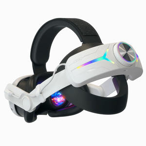 Accessoires VR pour <span class=keywords><strong>Oculus</strong></span> Meta Quest 3, <span class=keywords><strong>sangle</strong></span> de tête VR <span class=keywords><strong>Elite</strong></span> avec batterie 8000 mAh, lumière RVB - Product Image 2