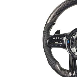 <span class=keywords><strong>Volant</strong></span> en cuir en fibre de carbone pour Mercedes Benz AMG W204 W205 W211 W203 W212 W176 W213 Cla <span class=keywords><strong>W210</strong></span> W124 W177 W221 - Product Image 4
