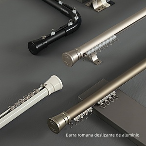 Riel de Cortina Enrollable de Aleación de Aluminio, Moderno, Resistente y Silencioso, para Decoración de Ventanas de Hogar y Hotel - Product Image 2