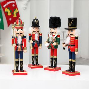 Nuevo Producto Navideño: Marioneta de Madera Clásica de 30 cm, Soldado, Decoración Creativa para Sala de Estar o Estudio - Product Image 3