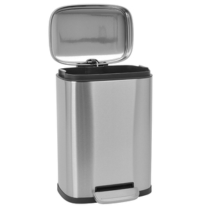 5L屋内ステンレス鋼金属ゴミ箱/ペダルゴミ箱付きトイレゴミ箱ホテルゴミ箱 - Product Image 3