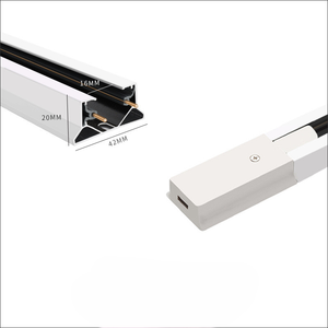 Usine nouvelle alimentation 100W personnalisée avec des lumières de piste LED modernes 2 fils accessoires de conception d'aimant en aluminium - Product Image 3