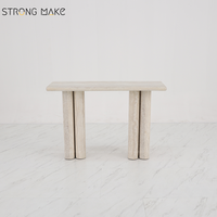 Table console nordique du milieu du siècle, style italien minimaliste, en fibre de verre, entrée, salon, table console moderne avec miroir, luxe