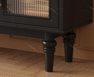 Meuble TV en bois massif de style français du milieu du siècle, combinaison table basse, style ferme, entrée, bar à domicile, salon, meubles gain de place, grand - Product Image 6