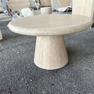 Nesting Side <b>Table</b> <b>Folding</b> Camping Side <b>Table</b> Nordic Light Luxury Travertine <b>Round</b> Transparent Coffee <b>Table</b> - Product Image 2