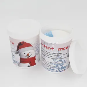 制造圣诞装饰只是加水膨胀雪白色粉末速溶雪儿童玩人造雪