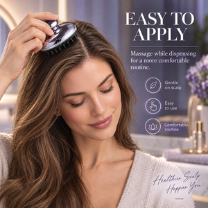 Aplicador de Suero para el Cuero Cabelludo, Masajeador de Precisión con Dispensador de Líquido, Cepillo para el Cuidado del Cabello con Depósito Visible - Product Image 3