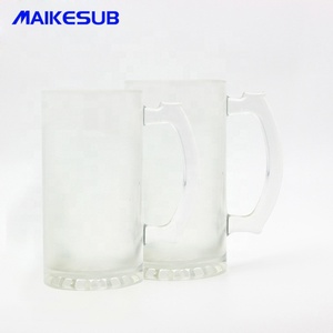 16oz thăng hoa trống Frosted Glass Beer <span class=keywords><strong>Mug</strong></span> đối với Home & Bar - Product Image 3