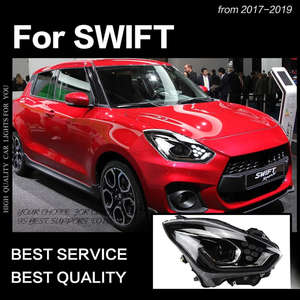 Conjunto de Faros LED DRL Bi-Xenón con Proyector, Accesorios de Estilo para Automóviles, para <span class=keywords><strong>Suzuki</strong></span> <span class=keywords><strong>Swift</strong></span> 2018 - Product Image 1