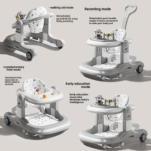 Deambulatore Multifunzione Regolabile Anti-Ribaltamento e Anti-O-leg per Bambini, Passeggino Pieghevole per Imparare <span class=keywords><strong>a</strong></span> Camminare - Product Image 5