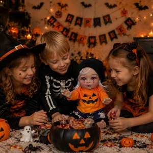 BAkwbwBY Wholesale 15 Inch Halloween Vampire Reborn Doll Realistic Gothic Baby Doll for Collectors Gifts Party Display and Decor - Product Image 2