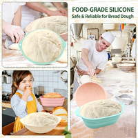 Bol de Fermentation en Silicone Alimentaire Personnalisable avec Logo, Sans BPA, Antiadhésif, pour Pains et Pâtes, Vente en Gros Direct Usine OEM