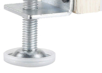 Pieds de nivellement robustes pour meubles de cuisine, conformes RoHS, réglables pour armoires et placards