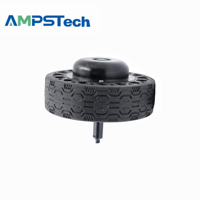 Moteur de roue servo électrique intégré AMPSTech 140 mm (5,5 pouces) 24 V CC à faible vitesse pour AGV et robot domestique