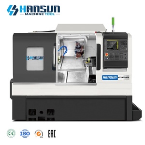 เครื่องกลึงซีเอ็นซีแบบเตียงเอียงแนวนอน รุ่น HS HTSX800-10P แกนหมุนเดี่ยว ขนาดกลาง ความแม่นยำสูง พร้อมหัวจับอัตโนมัติและหางจับ - Product Image 1