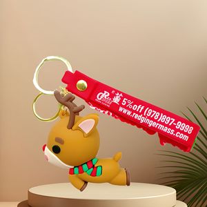 Dễ Thương Sang Trọng Lite Thân Thiện Với Môi Nhựa Giáng Sinh Đồ Trang Trí & Bức Tượng Nhỏ Móc Khóa Xe Nội Thất & Nhà Trang Trí Treo Mảnh - Product Image 2