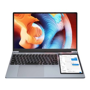 แล็ปท็อปธุรกิจ Samson รุ่นใหม่ จอคู่ 15.6 นิ้ว + จอสัมผัส IPS ขนาด 7 นิ้ว แรม 16GB SSD 1TB ตัวเครื่องโลหะ ระบบระบายความร้อนด้วยพัดลมคู่ AMD Windows 10 - Product Image 1