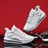 Vente en gros Zapatos nouvelle marque grande taille 48 volant tissé course coussin d'air chaussures de marche respirant personnalisé baskets chaussures hommes