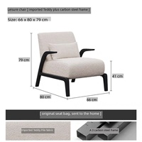 Moderne Minimaliste Simple Canapé B & B Rétro Loisirs Designer Chaise Style Antique pour Salle À Manger En Plein Air Salon Balcon Durable