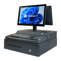 Système de point de vente tactile capacitif Jesen, caisse enregistreuse tout métal, configuration OEM/ODM Windows Android, Wi-Fi 6, Bluetooth 5, Intel I3