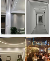 Diffuseur de profil flexible en silicone pour bandes d'éclairage à LED Couverture d'éclairage à vue latérale Profil à LED Lumière au néon