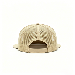 Wholesale Custom 7 Panel Hip Hop Two Tone Front Mesh Back <b>Flat</b> Brim Snapback Cap Unisex Outdoor Adjustable Canvas <b>Hats</b> - Product Image 3