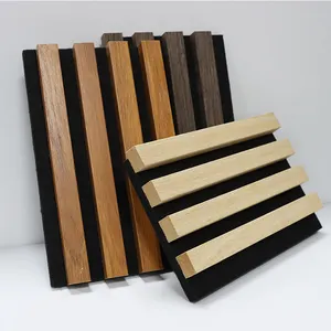 Oak Acoustic Panel Wall Soundproofing Slat Wooden Fiber Acoustic Panels