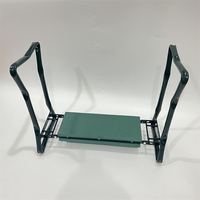 YS AFT-GKS001 Tapis de jardin pliable en plastique vert flexible et tabouret avec dossier, capacité de 150 kg