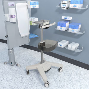 Lega di alluminio del carrello medico pneumatico moderno della sonda con il cestino di stoccaggio per uso dell'hotel e dell'ospedale - Product Image 4