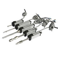 Sensor de Potenciómetro Lineal Eléctrico de 450 mm, Clasificación IP65, Carcasa de Aleación de Aluminio de 24 V, Mide Ángulo, Posición Lineal