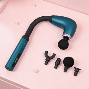0728 Masajeador de espalda de alta intensidad con mango extendido, estimulador muscular ergonómico, pistola portátil en forma de U para todo el cuerpo - Product Image 1