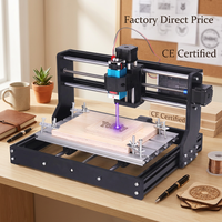 Nouvelle Machine de Gravure Laser CNC 3018 Pro de Bureau 3 Axes avec Broche 500W pour Acrylique, Bois, DXF, Usage Domestique et Professionnel, Plastique
