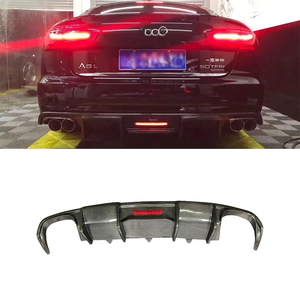 Nouveau diffuseur arrière en fibre de carbone A6 A6L S6 avec éclairage pour <span class=keywords><strong>Audi</strong></span> A6 2012-2015 - Product Image 1