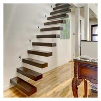 Escalier flottant sur mesure pour intérieur, fourni directement par l'usine, pour bâtiments commerciaux, hôtels, villas, projets d'escaliers flottants