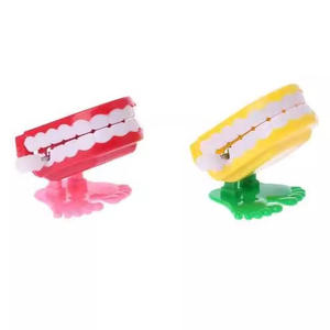 צעצועים שיניים מקפצות שיניים צעצועים לילדים של שעון עבודה בצורת קפיצות צפרדע מתנות ילדים - Product Image 2